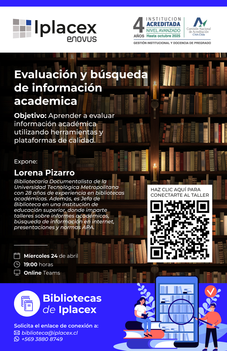 Evaluación y búsqueda de información académica.